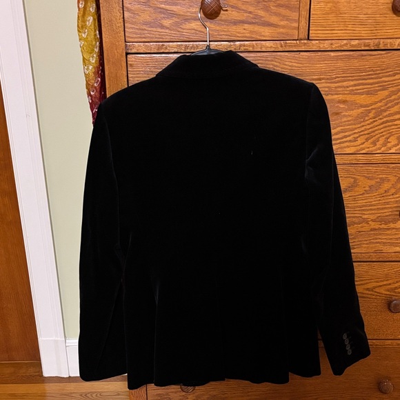 J. Crew Elegant Black Velvet Blazer - Picture 3 of 5
